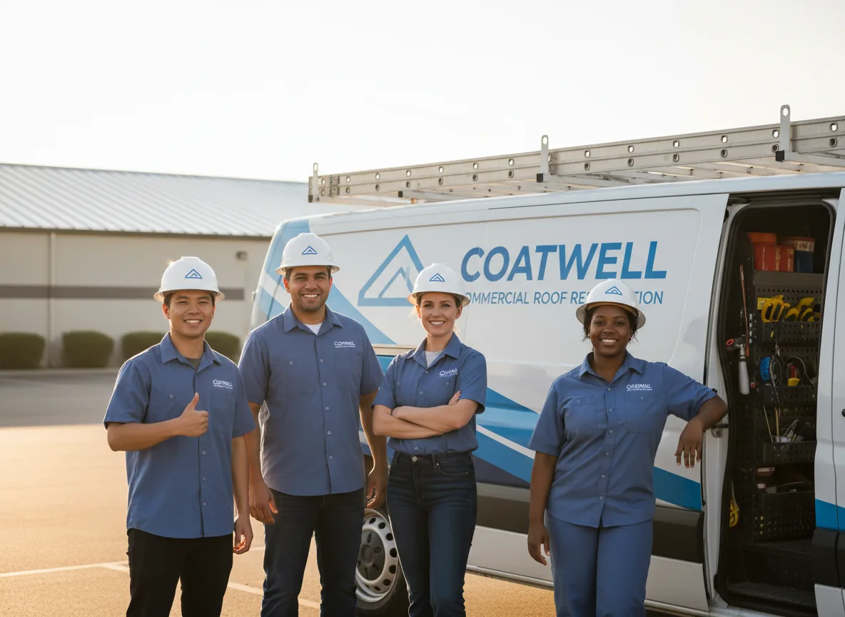 Commercial roof coating company in Bowen, IL